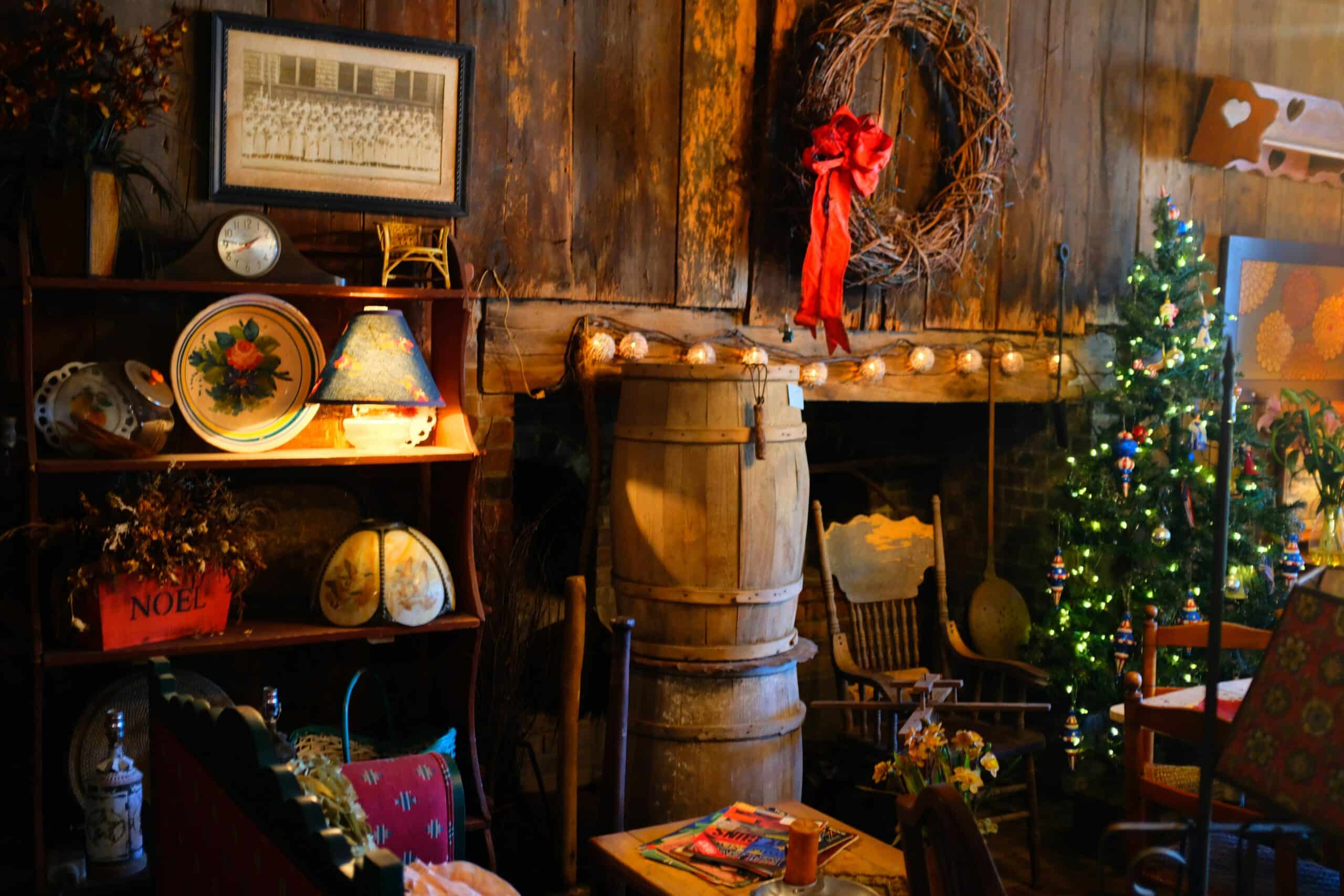 close up of rustic antiques and decor